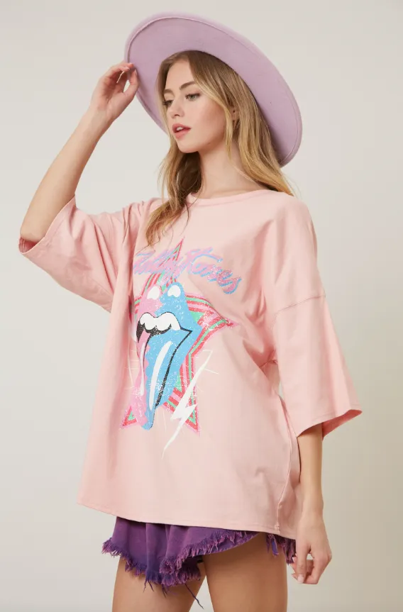 Rolling Stones Oversized Graphic Tee