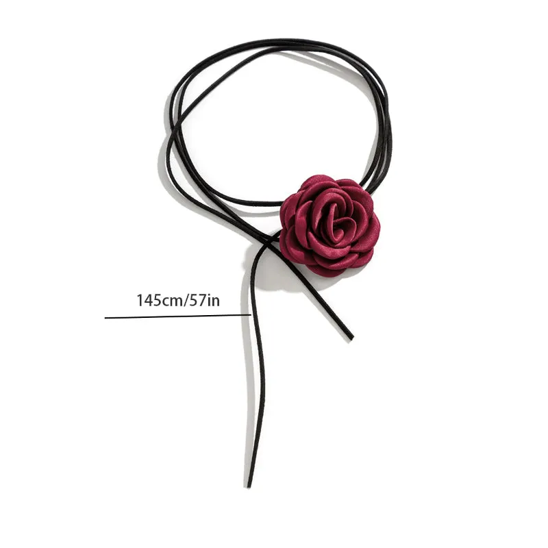 Romantic Gothic Rose Flower Collar Necklace Collection