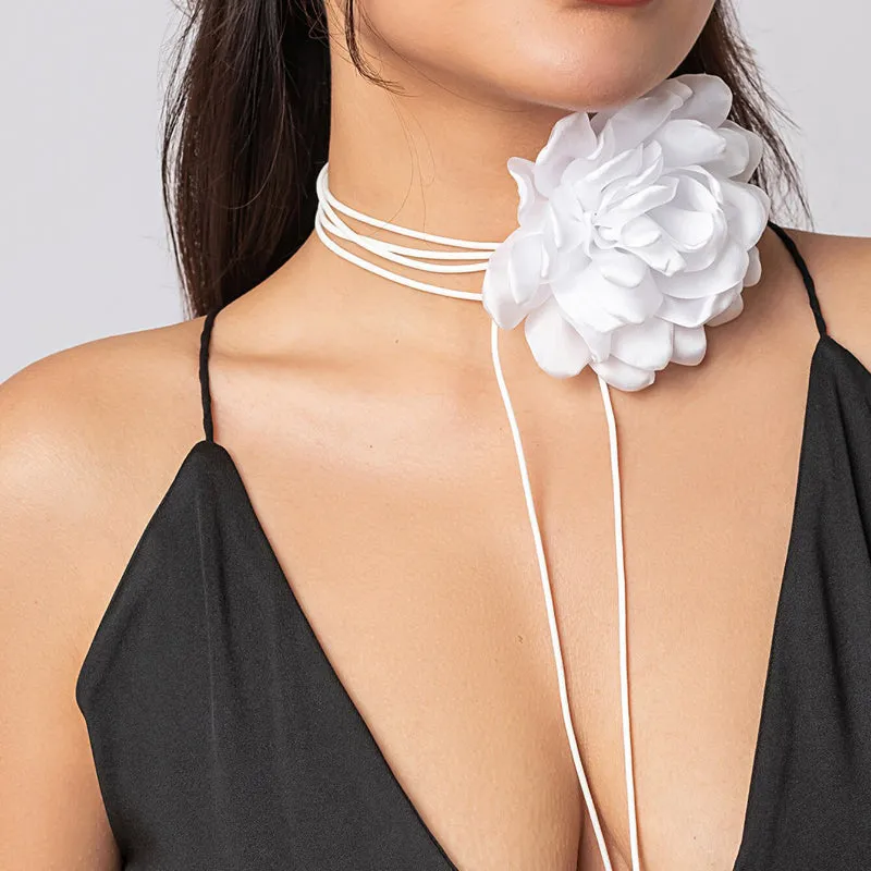 Romantic Gothic Rose Flower Collar Necklace Collection