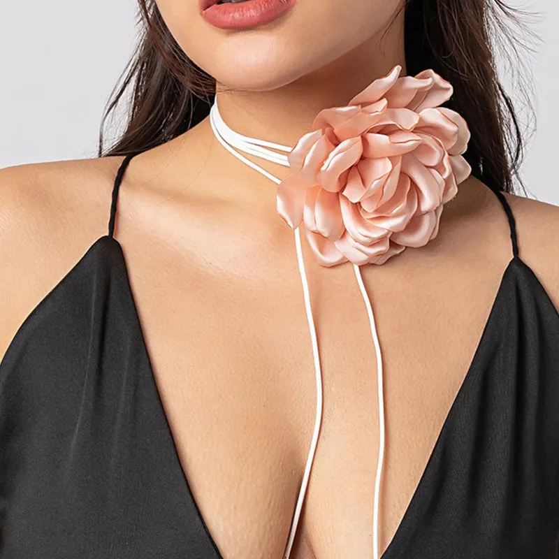 Romantic Gothic Rose Flower Collar Necklace Collection