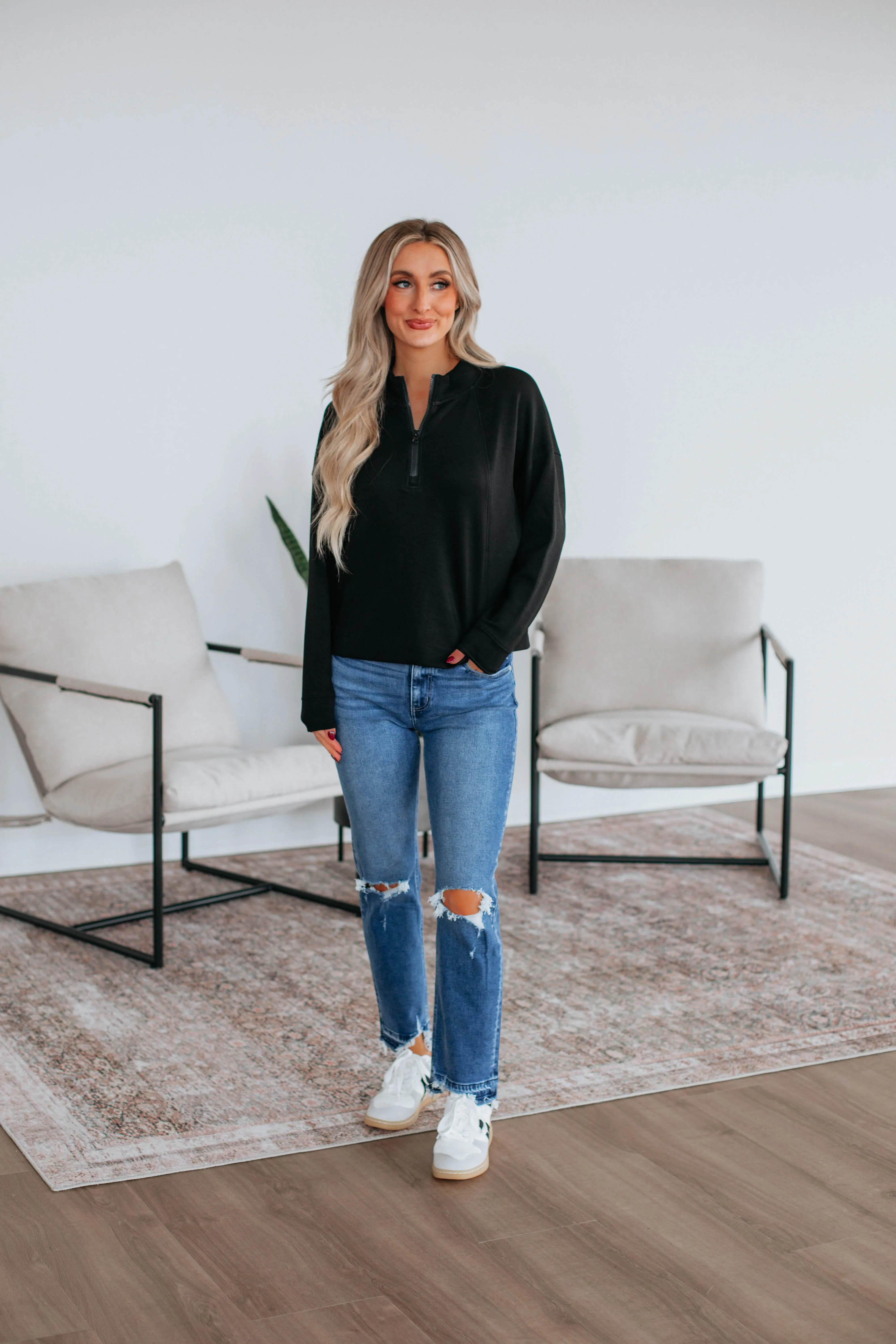 Rosanna Lounge Pullover - Black