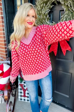 Rosie Overisized Graphic Knit Sweater