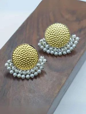 Round Coin Style Elegant Earrings
