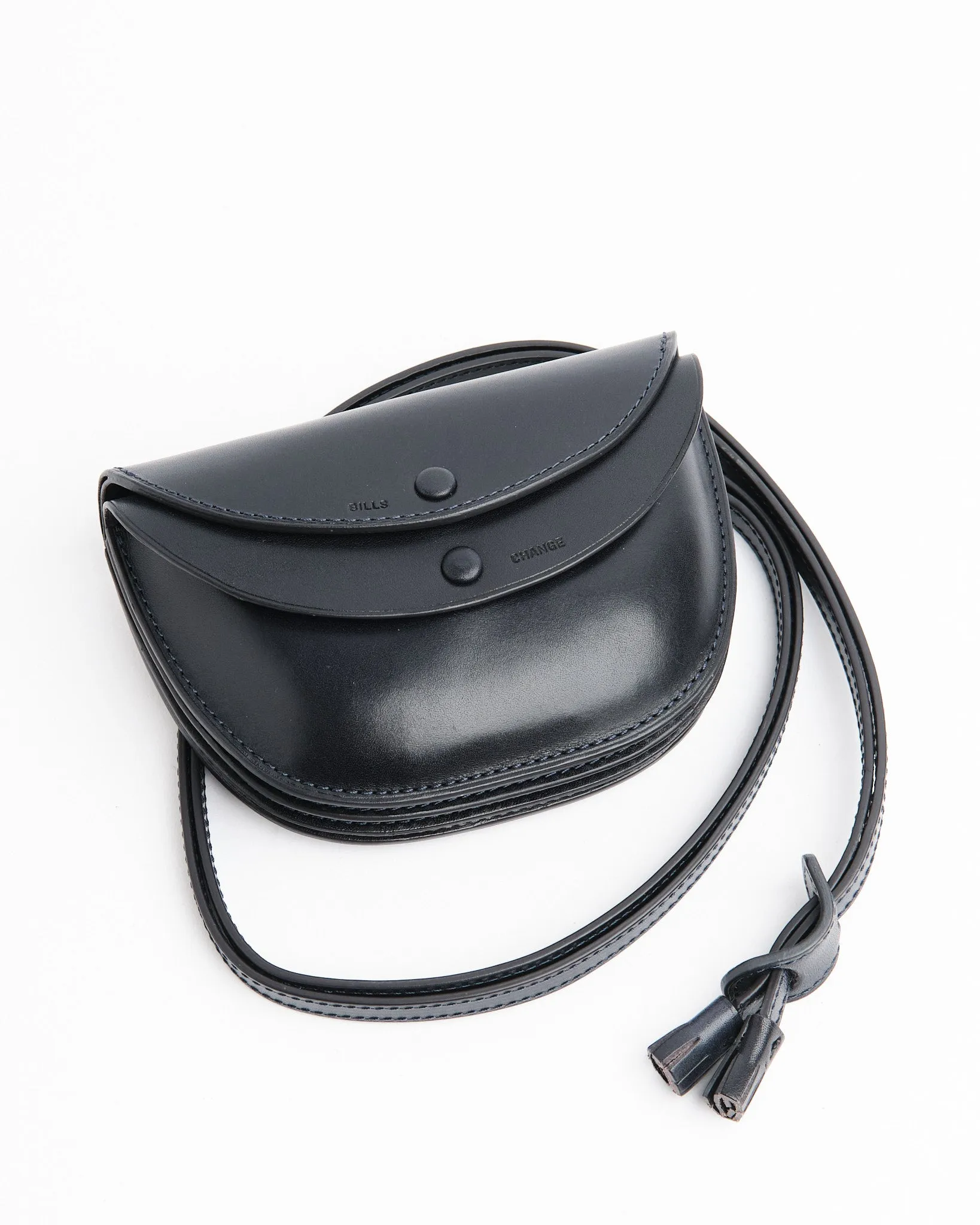Round Wallet Mid Porch Navy