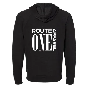 Route One Apparel Box Logo (Charcoal Heather) / Jacket