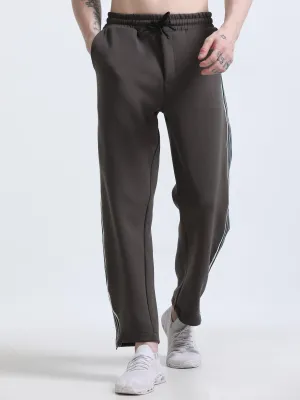 Rowan Premium Track Pant - Charcoal Brown