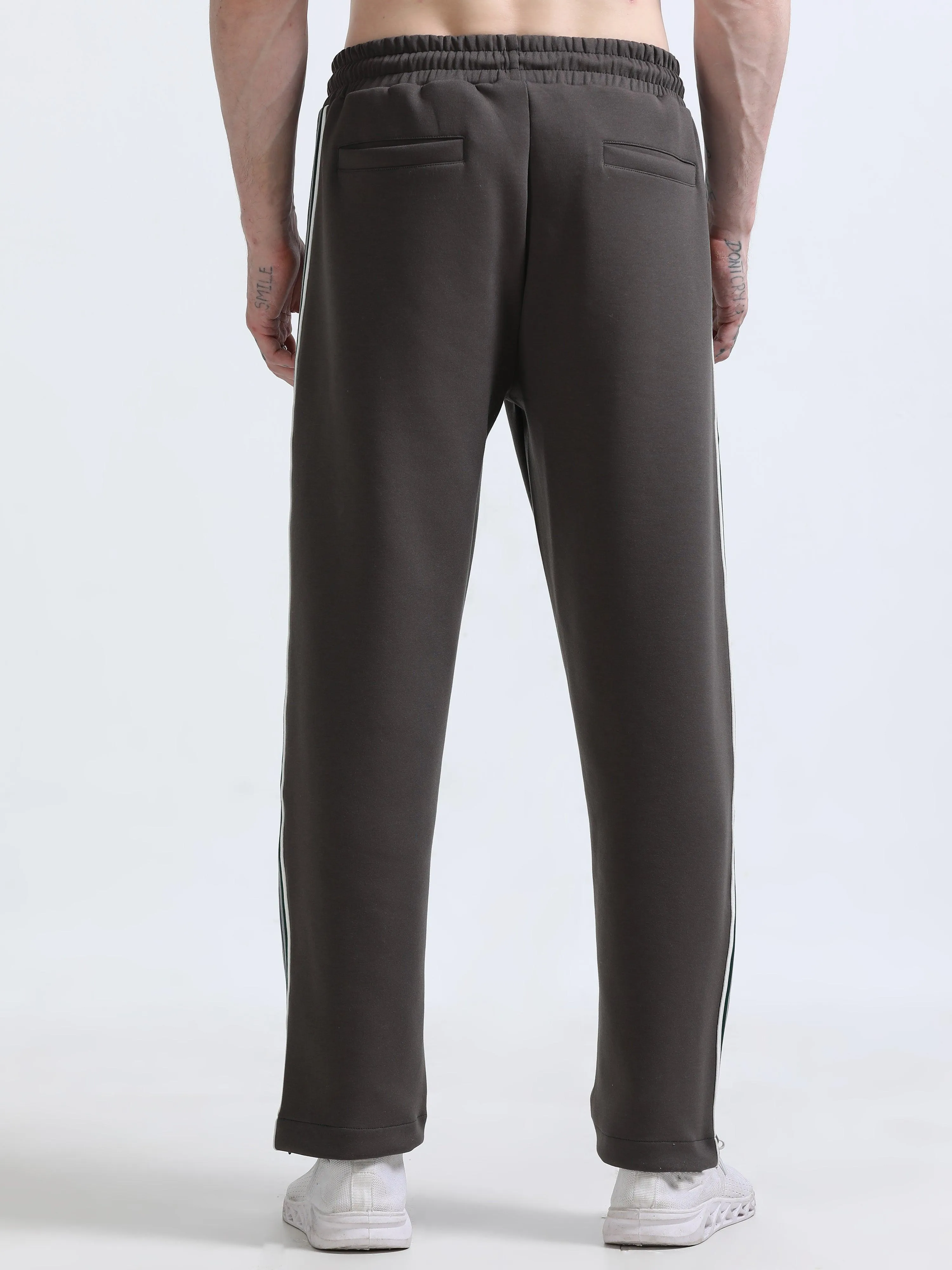 Rowan Premium Track Pant - Charcoal Brown