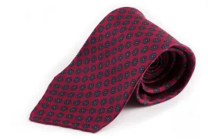 Ruby Red Macclesfield Neats Madder Silk Tie