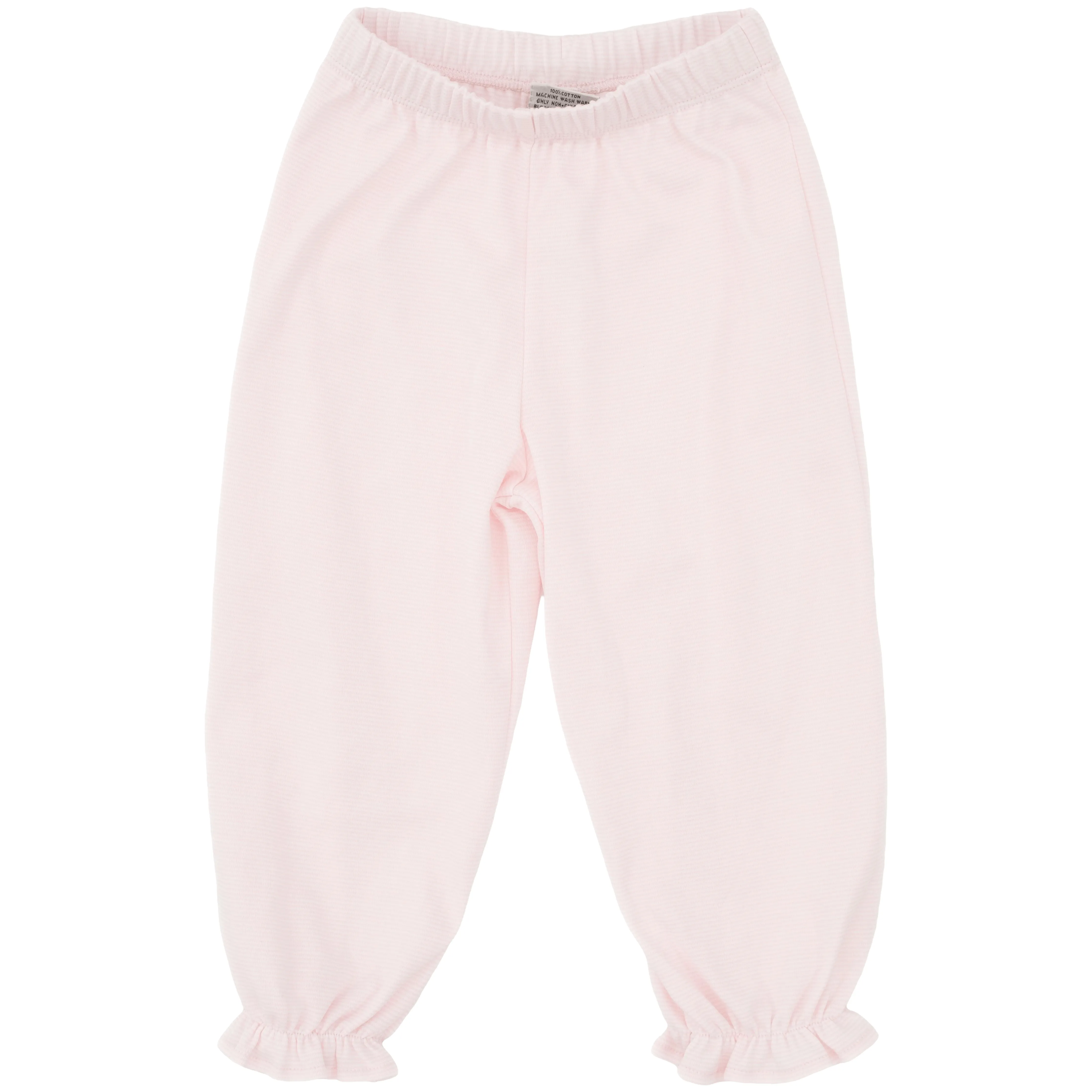 Ruffle Bloomer Pants- Light Pink Stripe