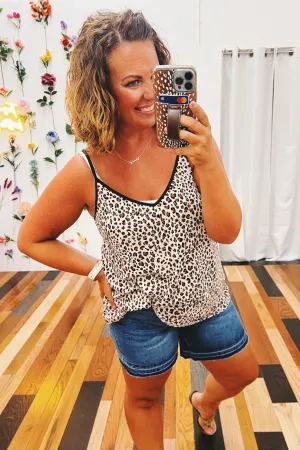 Ruth Animal Print Vneck Tank