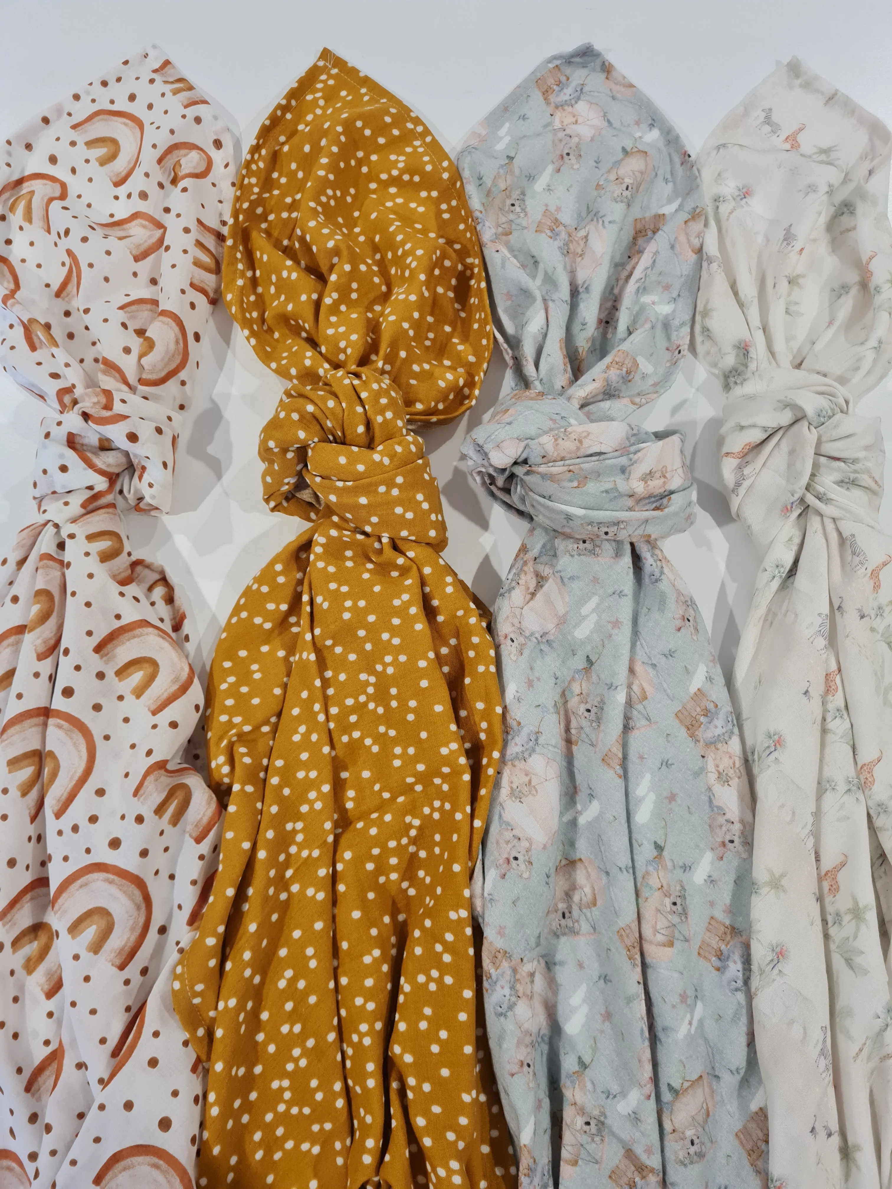 Safari walk Cotton Muslin Swaddle Sz. LRG