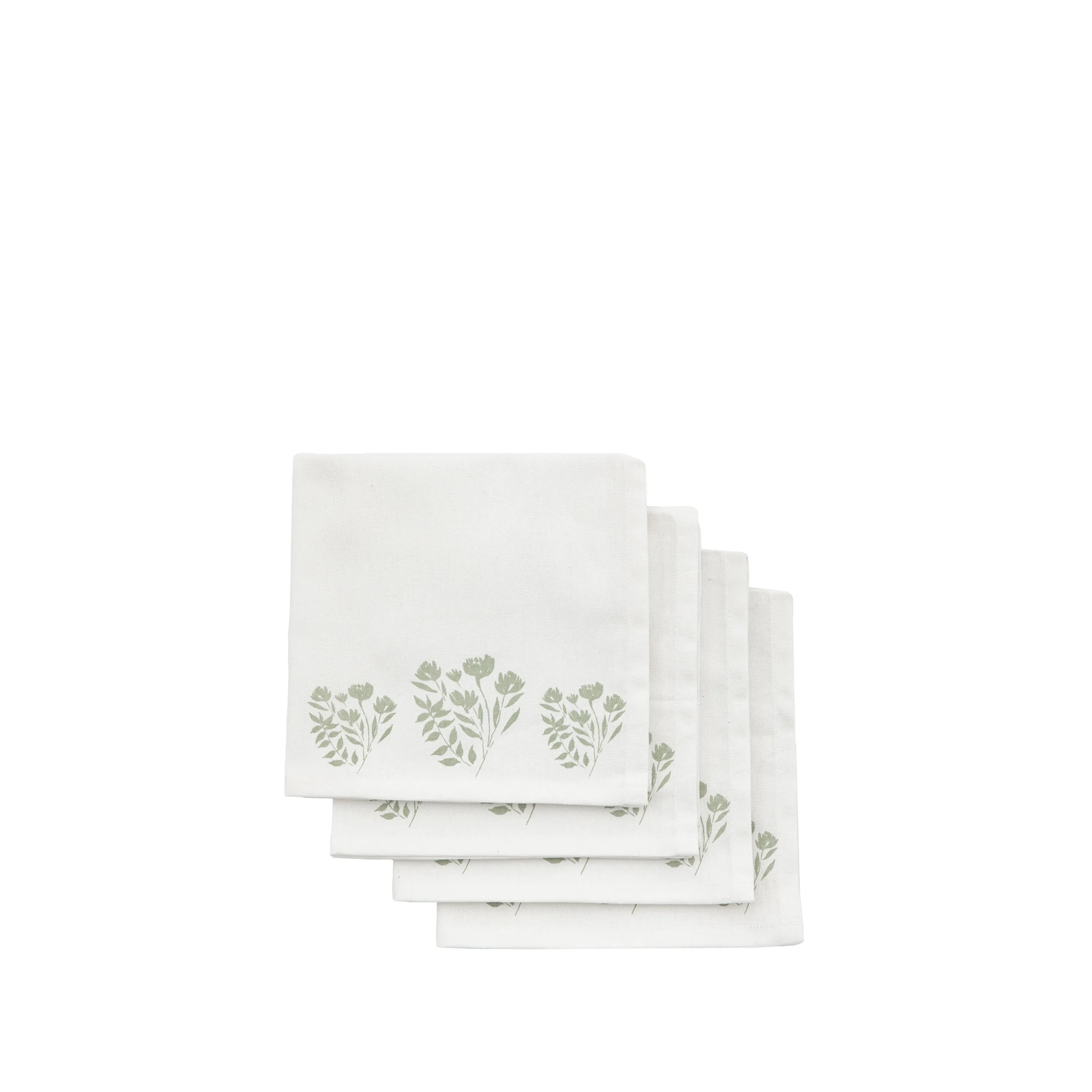 Sage Floral Napkins 4 Pack