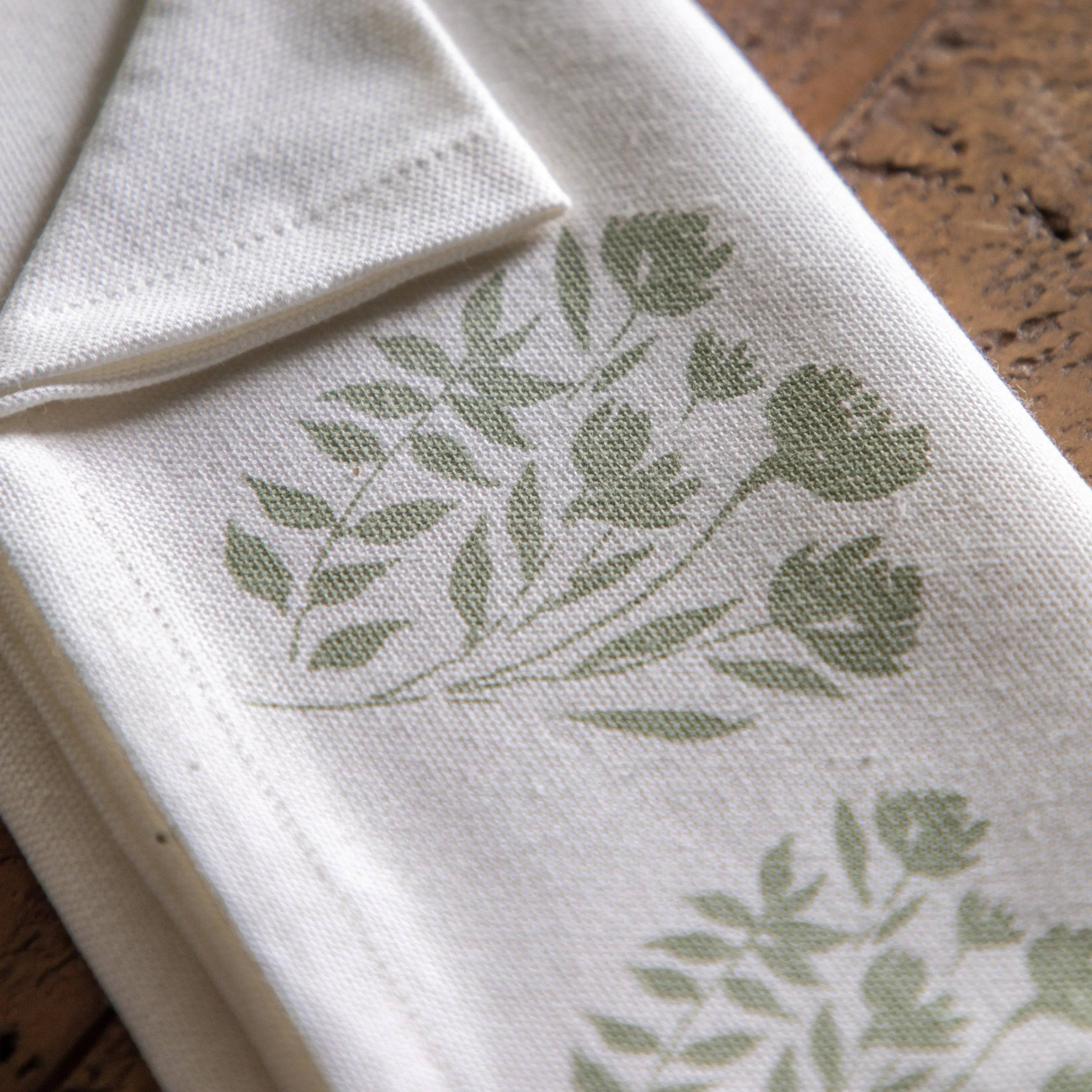 Sage Floral Napkins 4 Pack