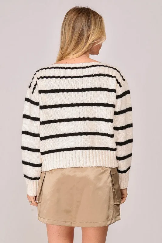 Sail Away Boatneck Sweater