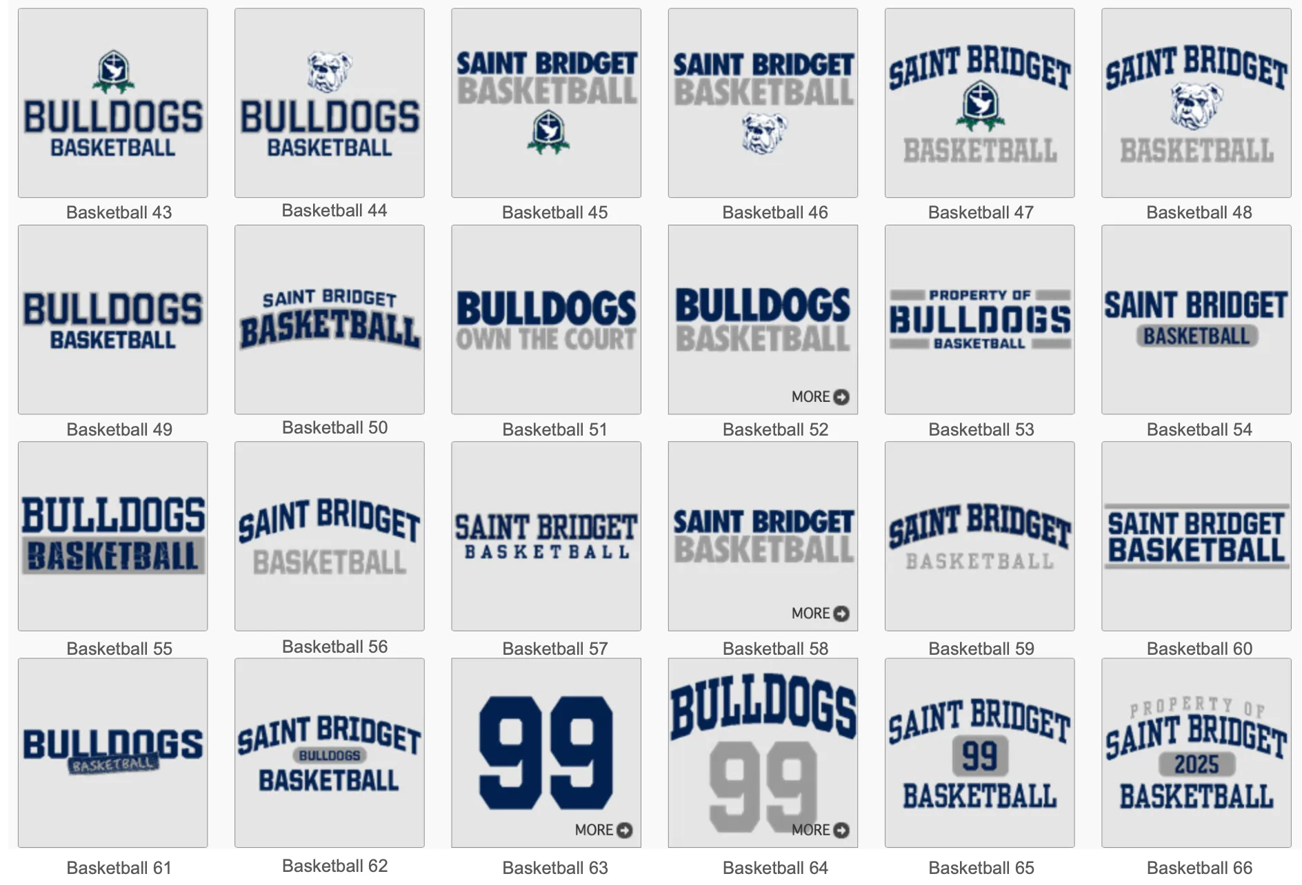 Saint Bridget Basketball UA Youth Rival Fleece Hoodie