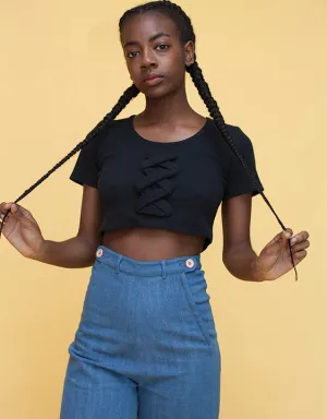 Samantha Pleet Lattice Tee