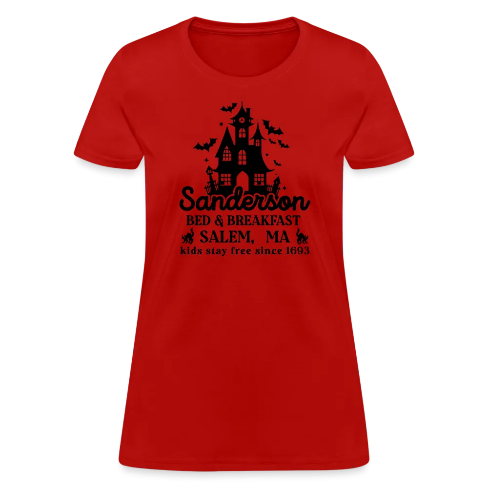Sanderson Bed & Breakfast Salem MA Women's Contoured T-Shirt (Halloween)
