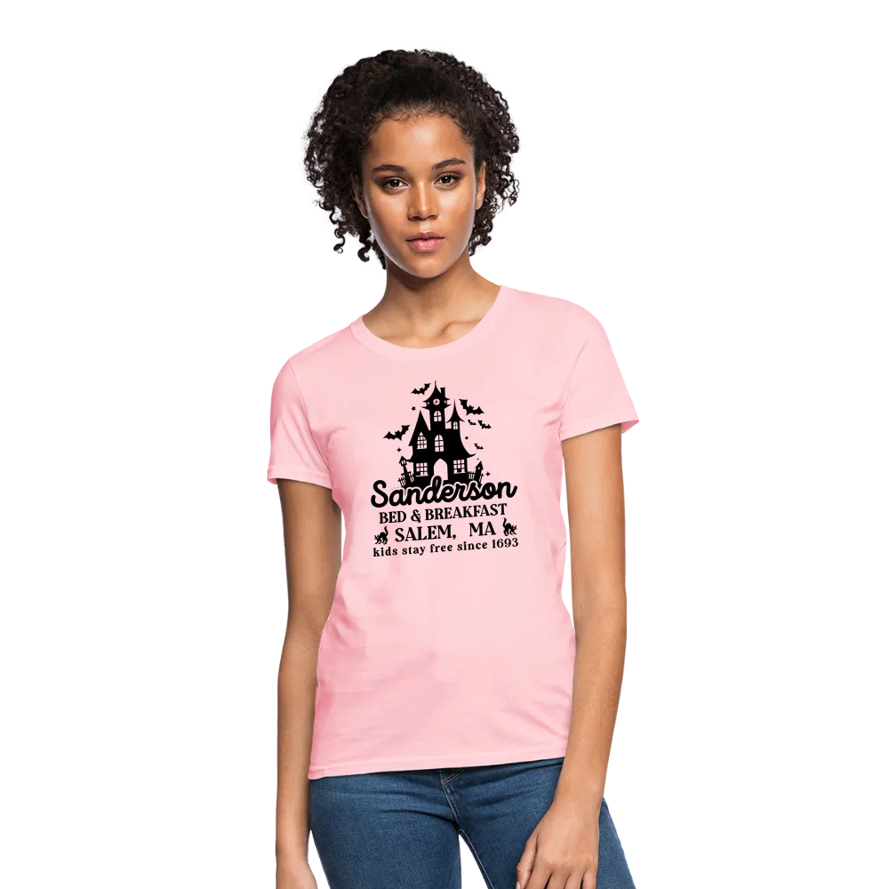 Sanderson Bed & Breakfast Salem MA Women's Contoured T-Shirt (Halloween)