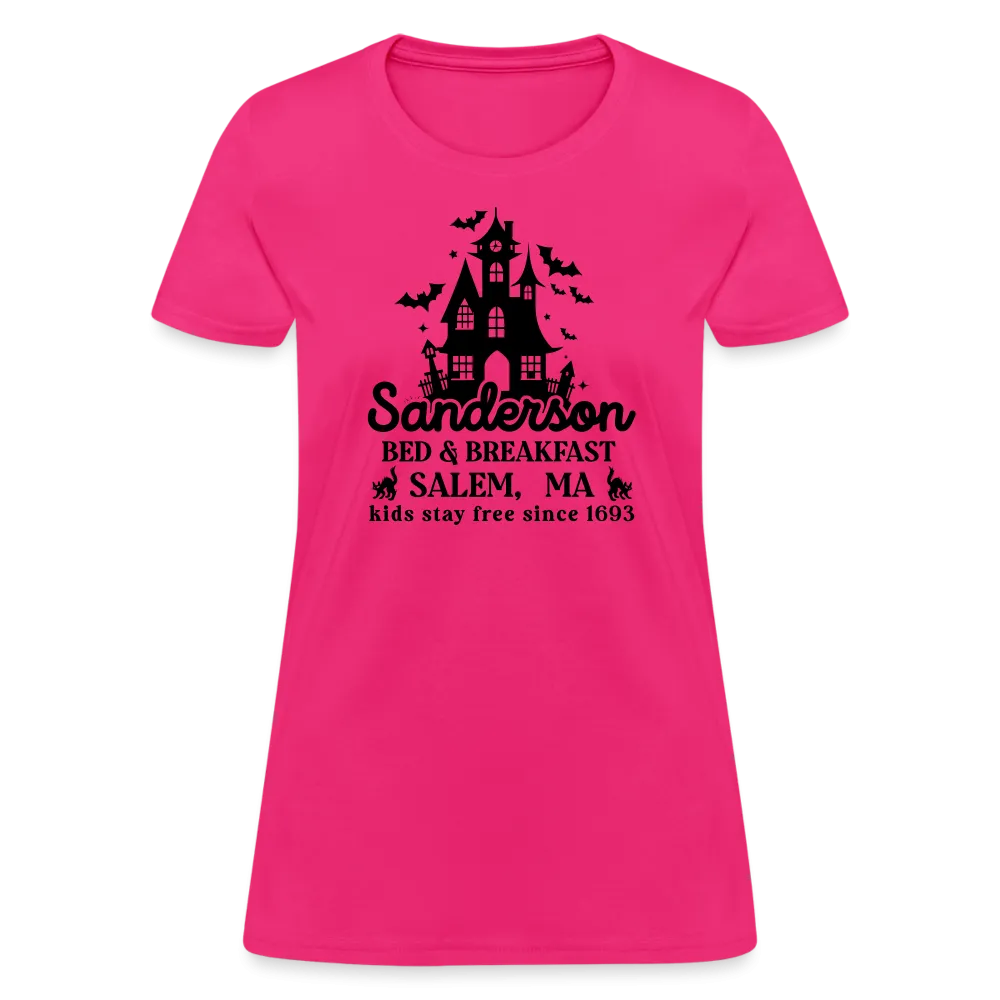 Sanderson Bed & Breakfast Salem MA Women's Contoured T-Shirt (Halloween)
