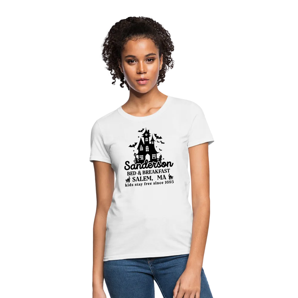 Sanderson Bed & Breakfast Salem MA Women's Contoured T-Shirt (Halloween)