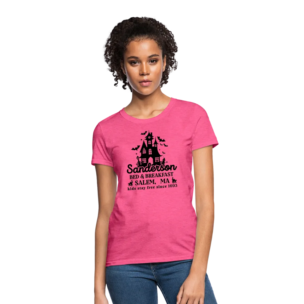Sanderson Bed & Breakfast Salem MA Women's Contoured T-Shirt (Halloween)