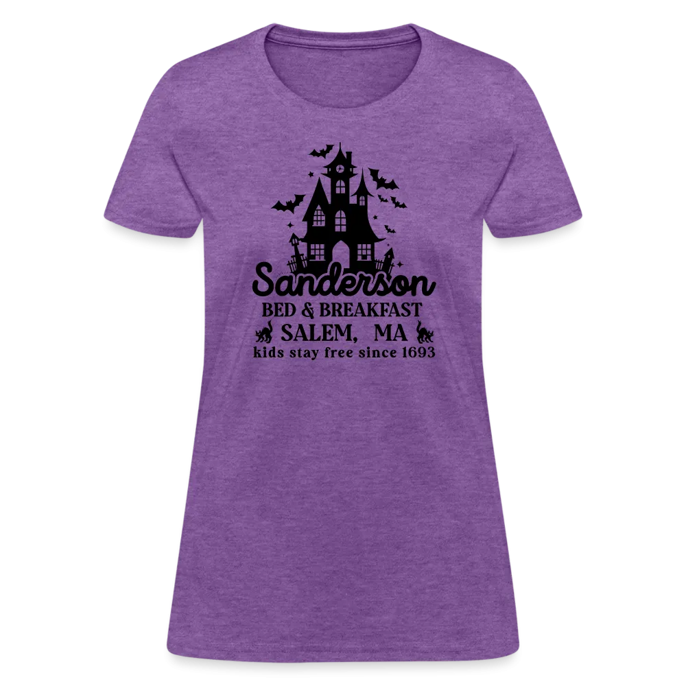 Sanderson Bed & Breakfast Salem MA Women's Contoured T-Shirt (Halloween)