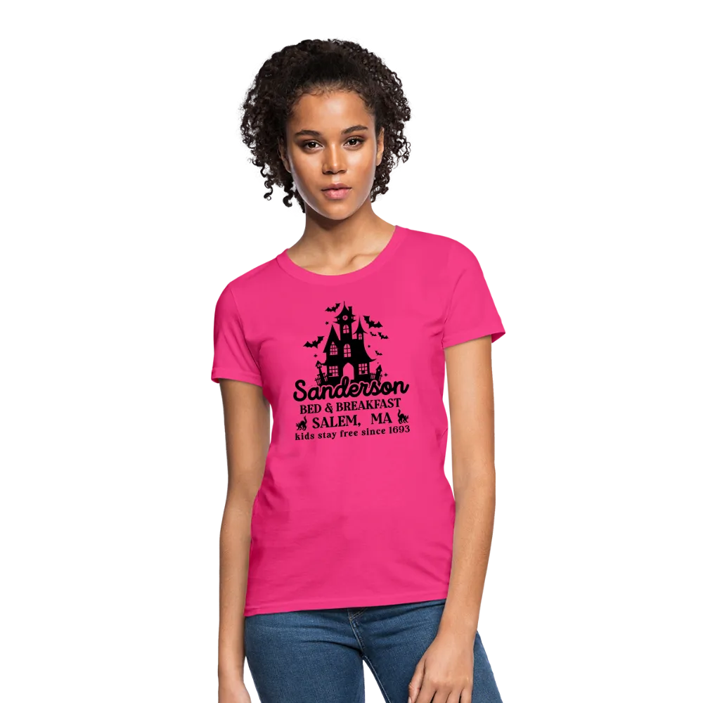 Sanderson Bed & Breakfast Salem MA Women's Contoured T-Shirt (Halloween)