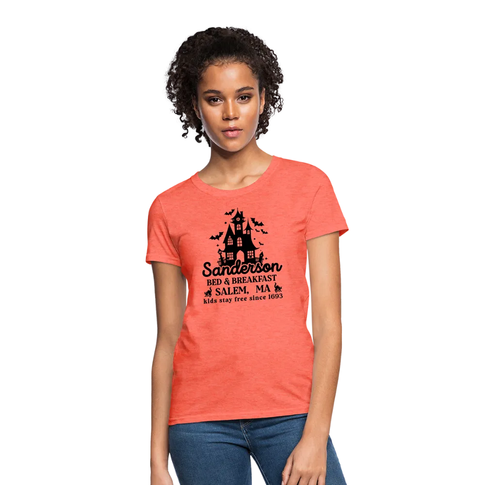 Sanderson Bed & Breakfast Salem MA Women's Contoured T-Shirt (Halloween)