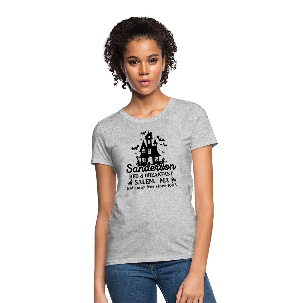 Sanderson Bed & Breakfast Salem MA Women's Contoured T-Shirt (Halloween)