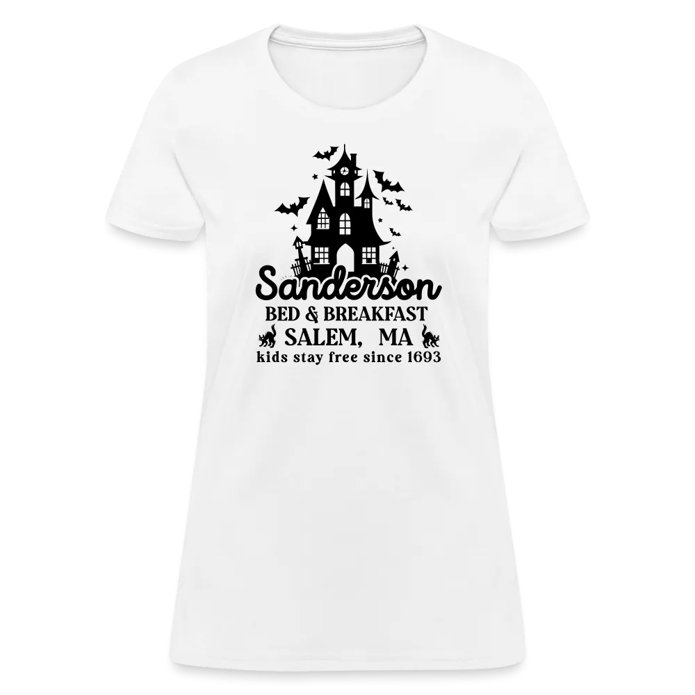 Sanderson Bed & Breakfast Salem MA Women's Contoured T-Shirt (Halloween)