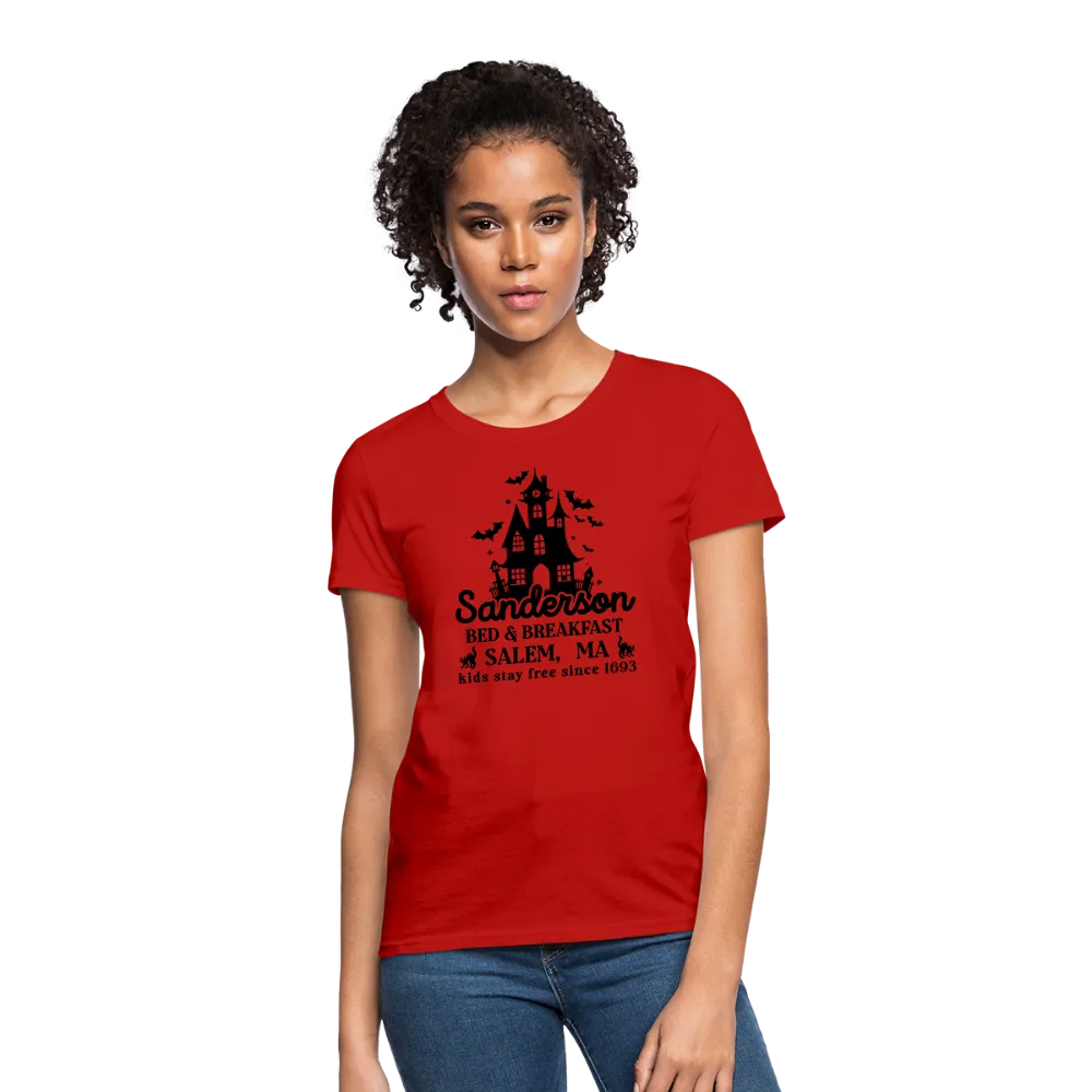 Sanderson Bed & Breakfast Salem MA Women's Contoured T-Shirt (Halloween)