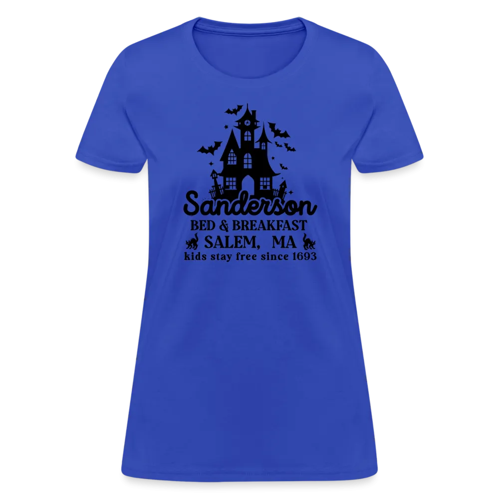 Sanderson Bed & Breakfast Salem MA Women's Contoured T-Shirt (Halloween)