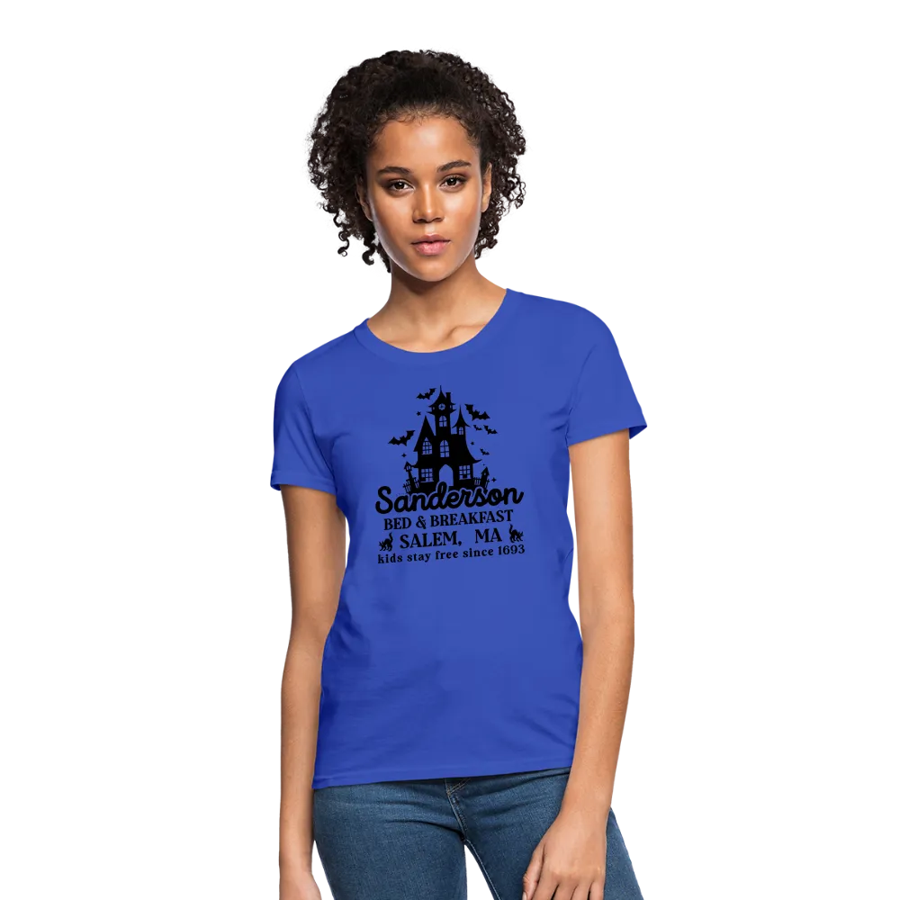 Sanderson Bed & Breakfast Salem MA Women's Contoured T-Shirt (Halloween)