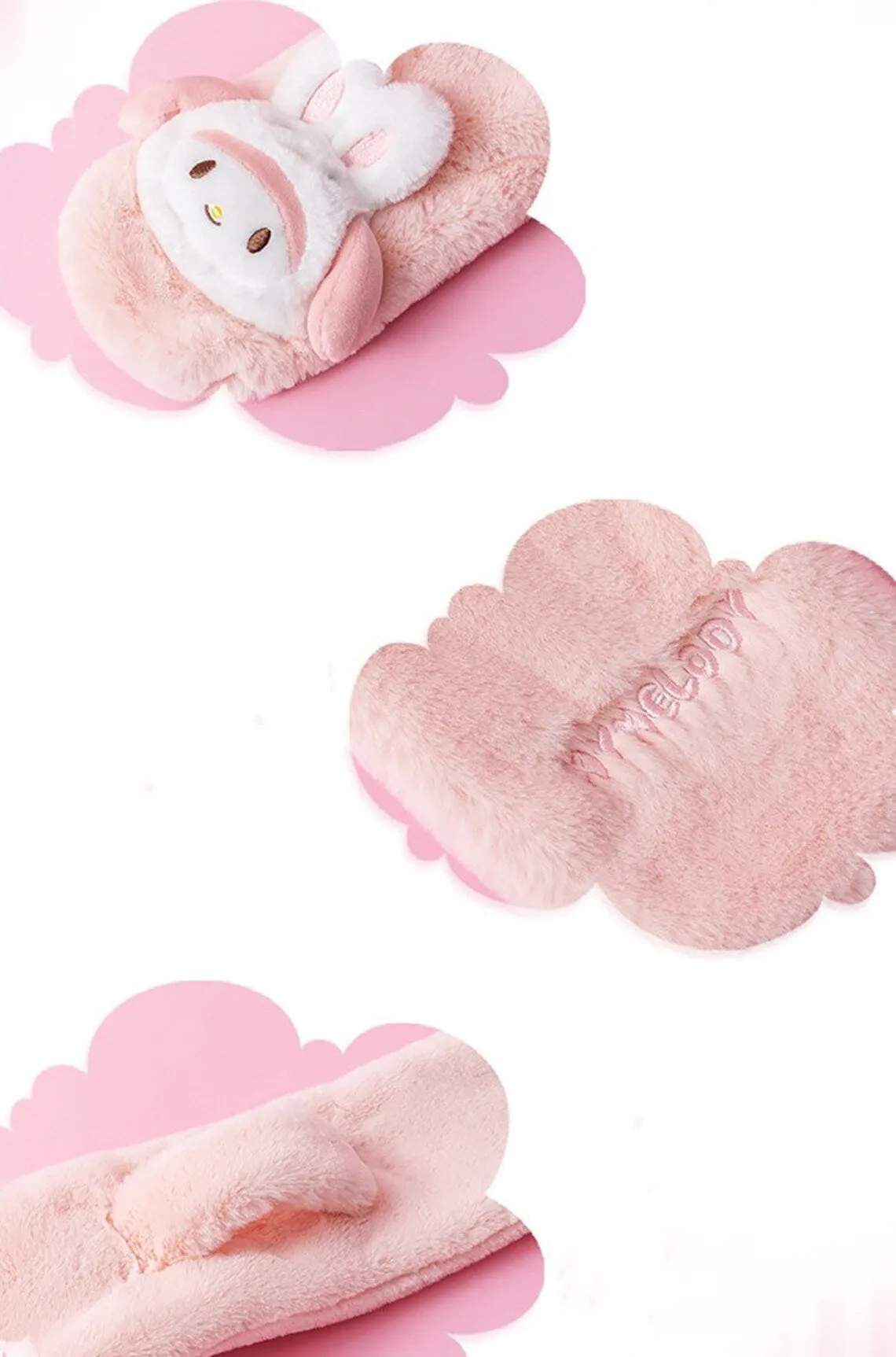 Sanrio My Melody Kuromi Cinnamoroll Animals Fluffy Scarf Winter Accessories