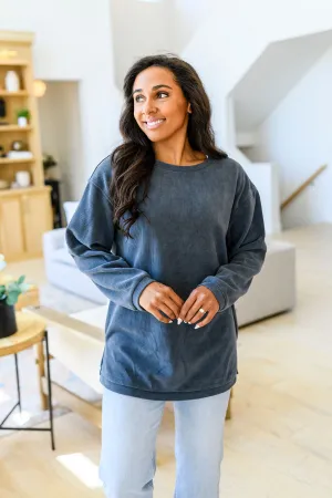 Sarah Corded Pullover (Grey)