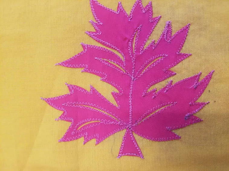 Saree 5481689 Yellow Pink Cotton Saree