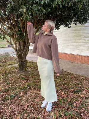 Satin Long Skirt