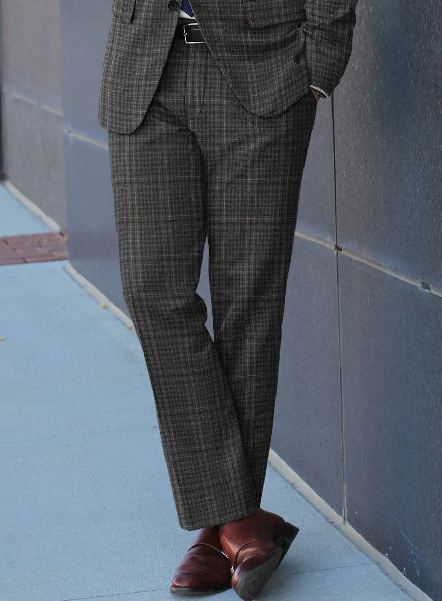 Scabal Azel Black Wool Suit