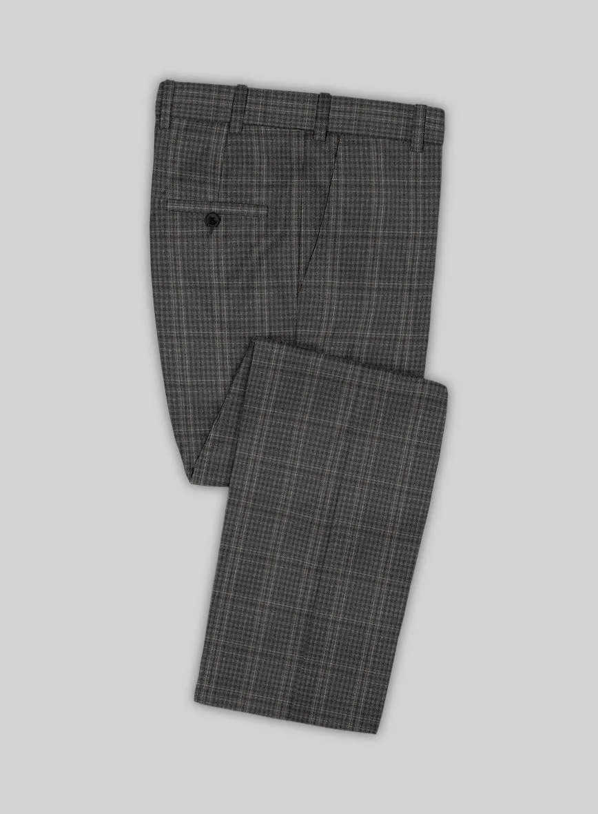Scabal Azel Black Wool Suit