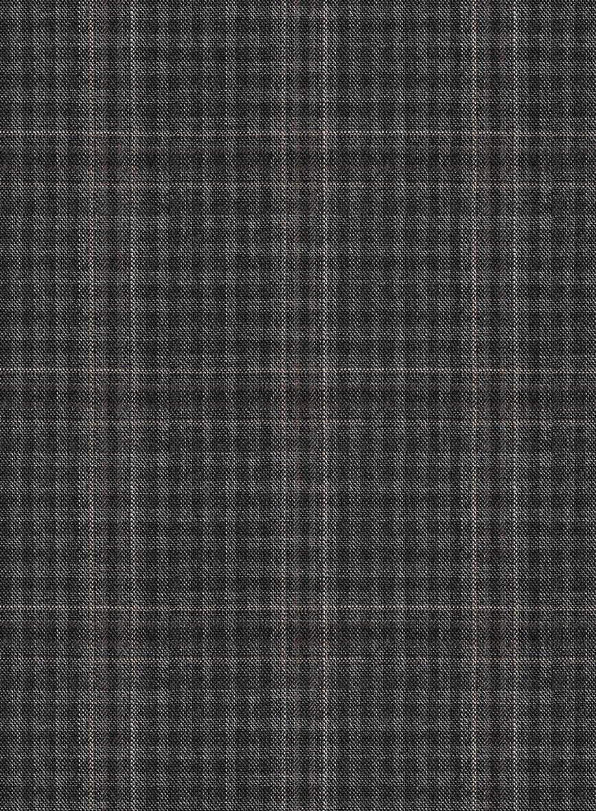 Scabal Azel Black Wool Suit