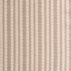 Scallop Stripe Merino Wool Fabric Mushroom sample