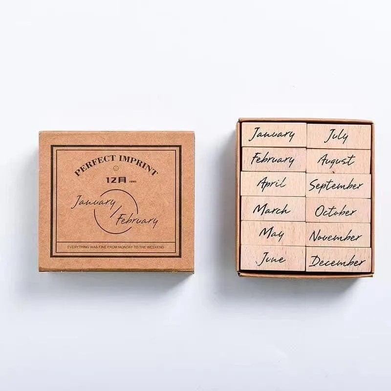 Schedule Weekly/Monthly/Daily Wooden Stamps