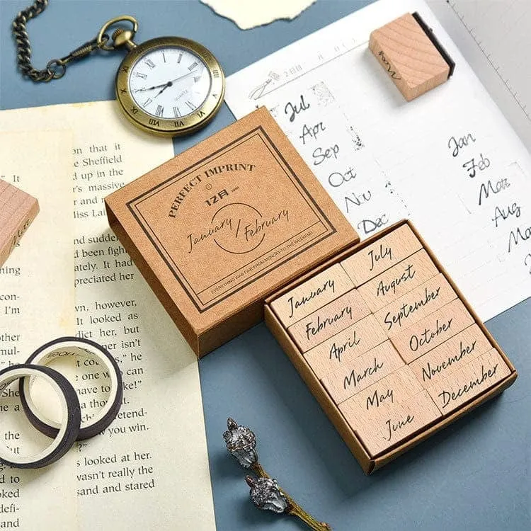 Schedule Weekly/Monthly/Daily Wooden Stamps