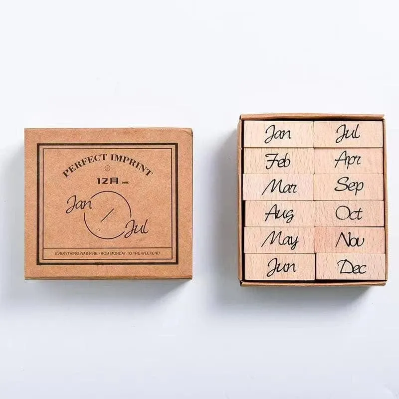Schedule Weekly/Monthly/Daily Wooden Stamps