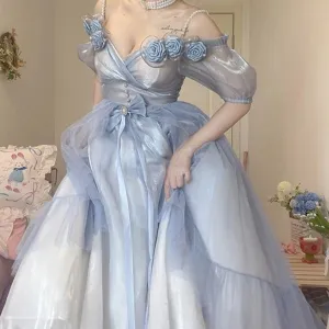 Sea Roses of the Eastern Star     Goth   Dress Dark Academia Mermaidcore Kawaii Academia Y2K Cottagecore Coquette Fairycore Dollette Princesscore