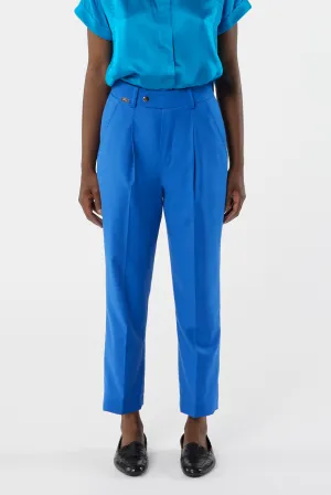 SEATTLE azul blue - wool microfiber suit pant