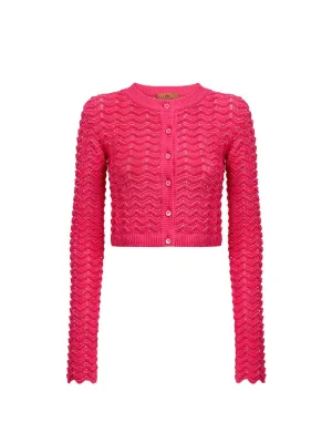 Sequin Button Cardigan