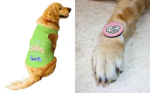 Set Of Dog Tee with Rakhi "Best Brother In The World & World Best Sister" Printed Vest & Fridge Magnet Rakhi Gift For Bro/Boys Dogs