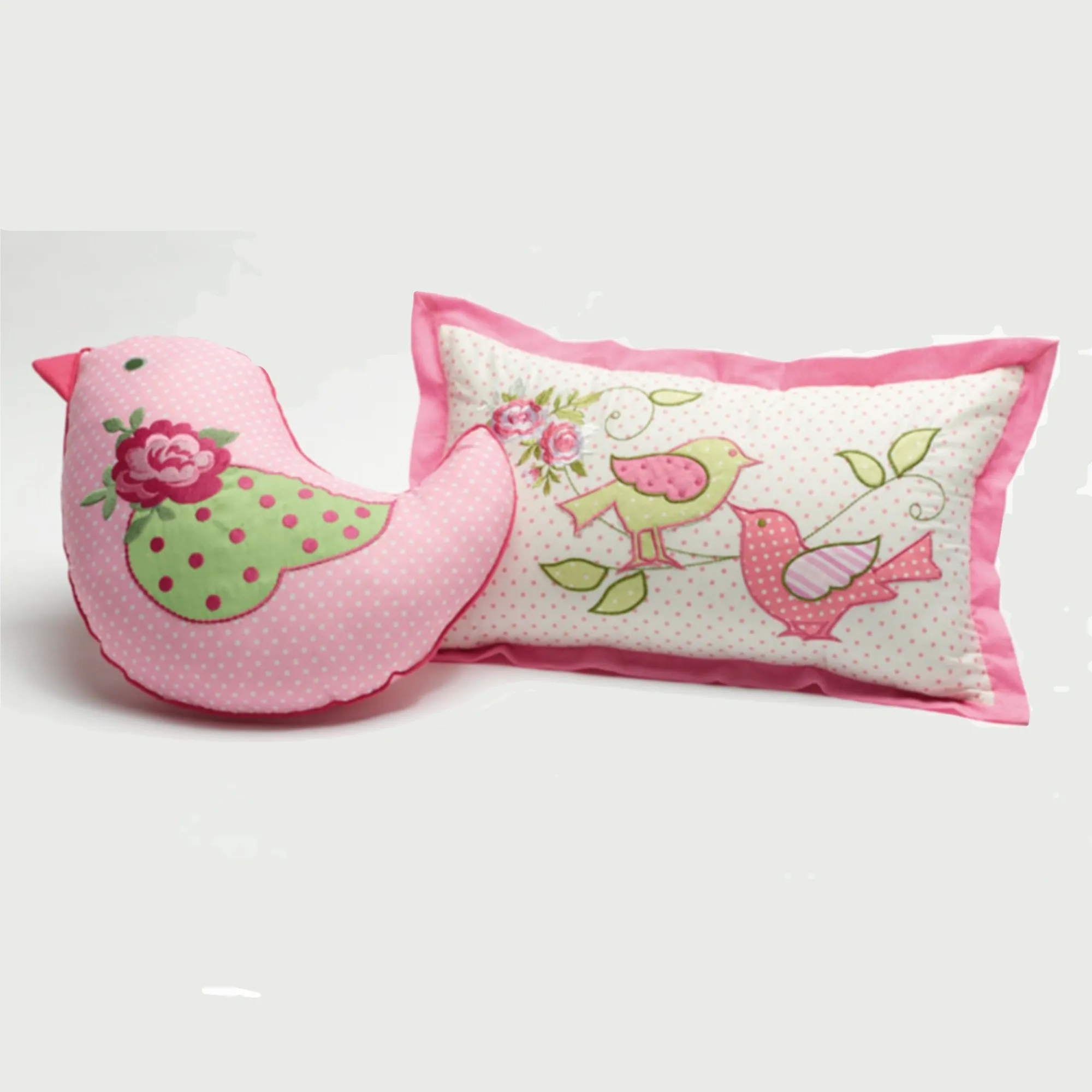 Shabby Chic Rectangle or Bird Shaped Cushion