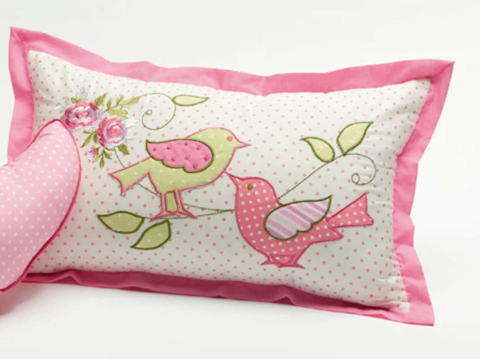 Shabby Chic Rectangle or Bird Shaped Cushion